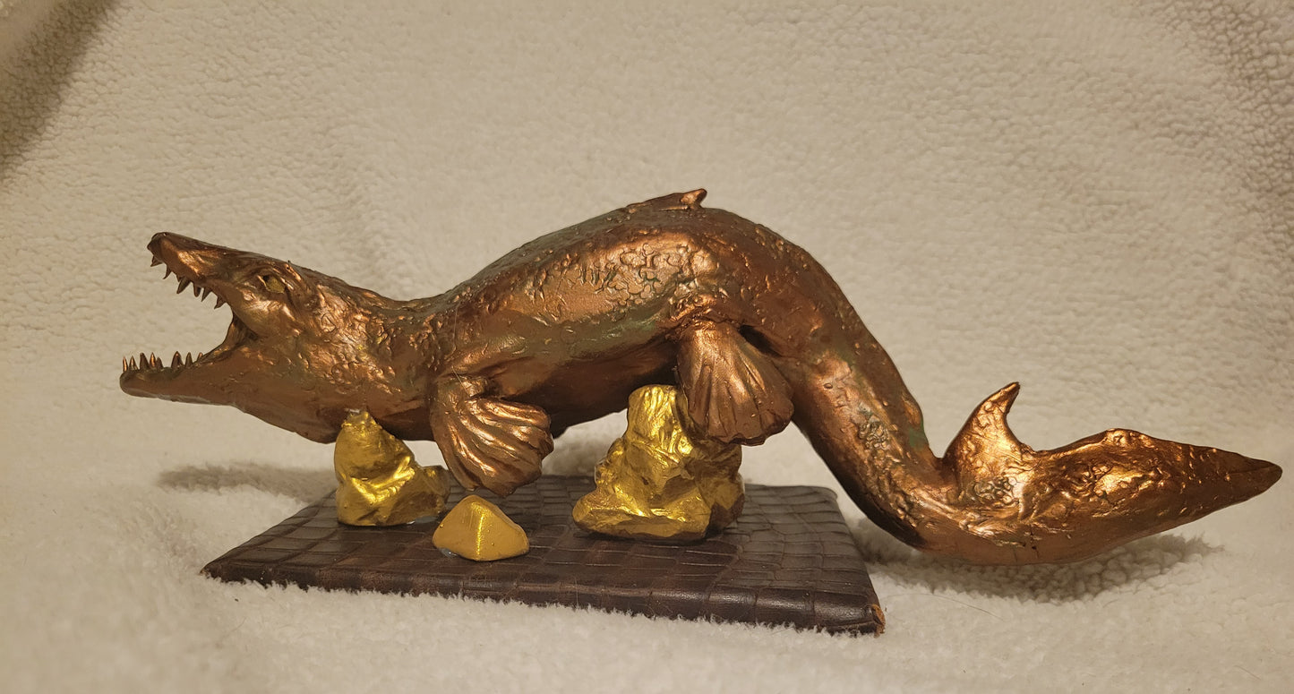 Tylosaurus (Rusting Bronze & Gold)
