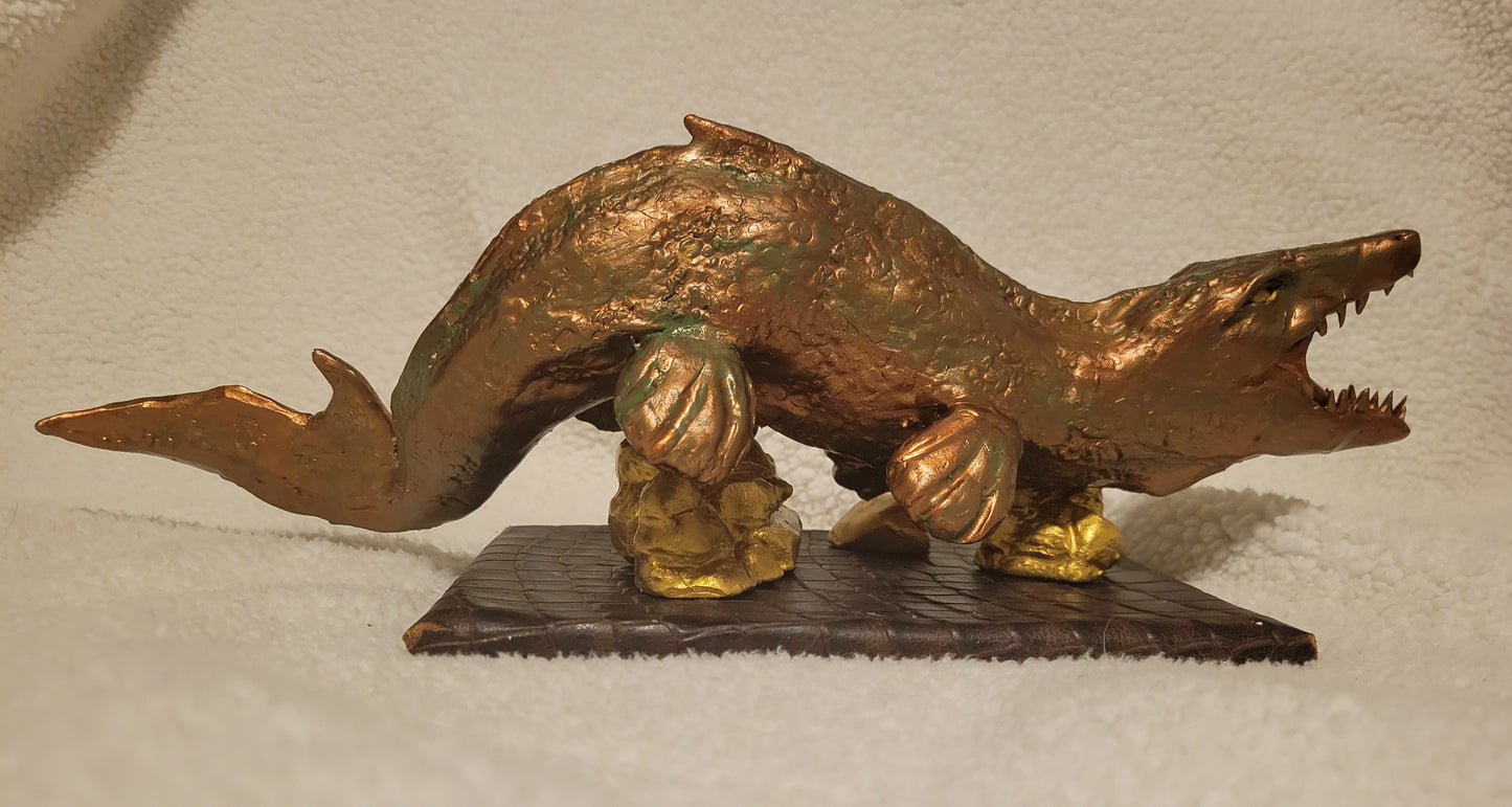 Tylosaurus (Rusting Bronze & Gold)