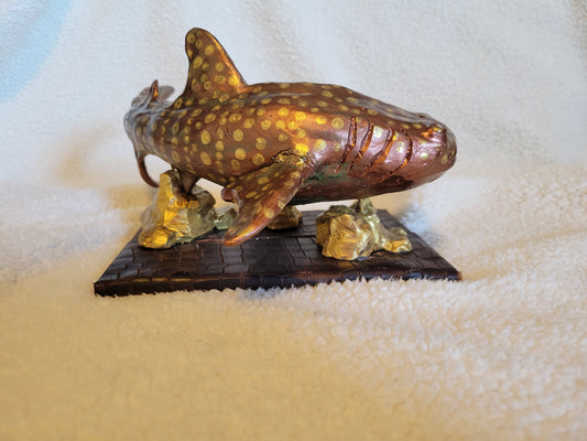 Whale Shark (Rusting Bronze & Gold)