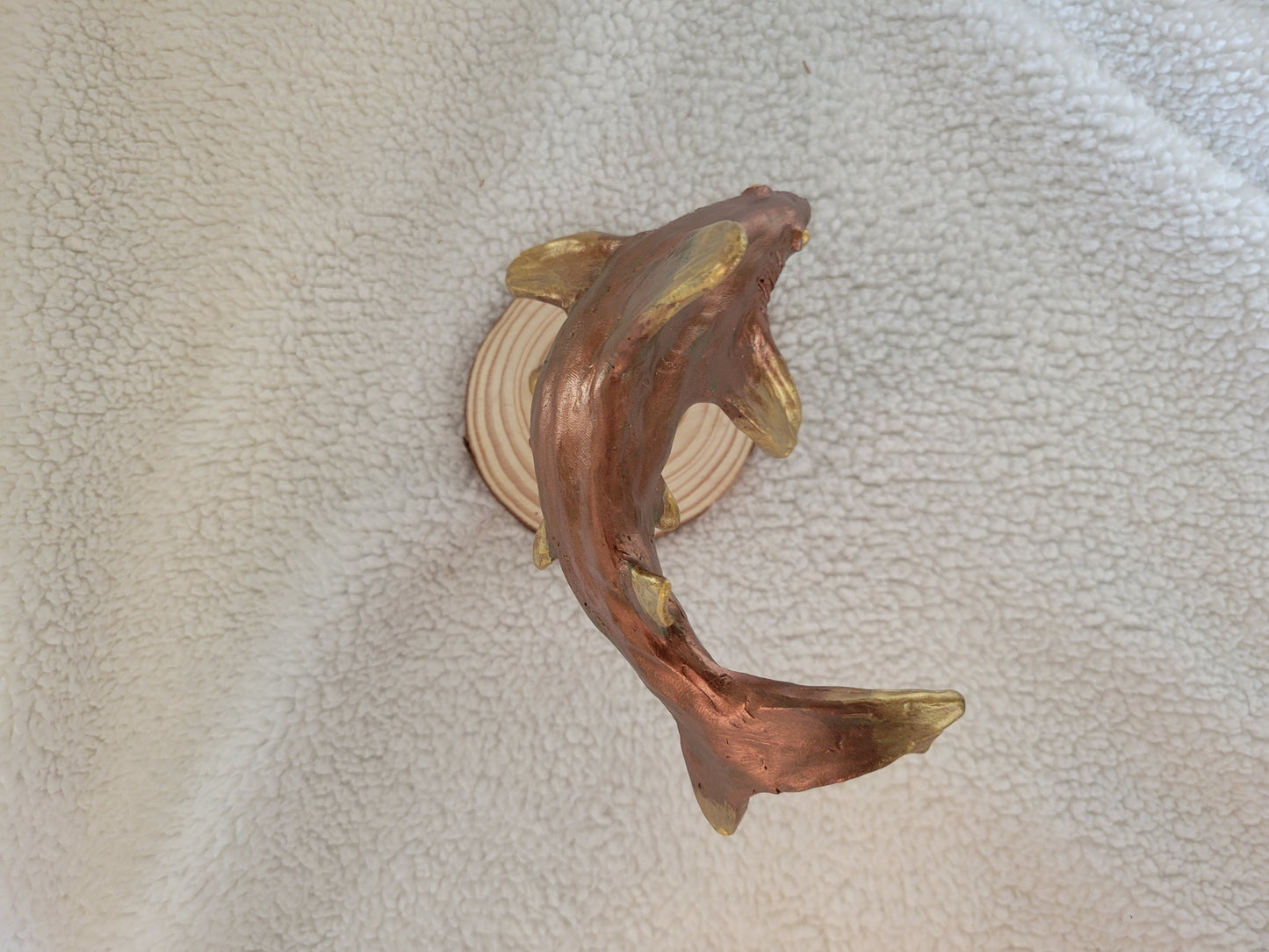 Oceanic Whitetip Shark (Rusting Bronze & Gold)