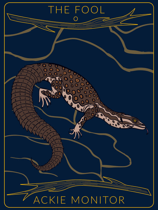 Monitor Lizard Tarot Poster Pack (Major Arcana)