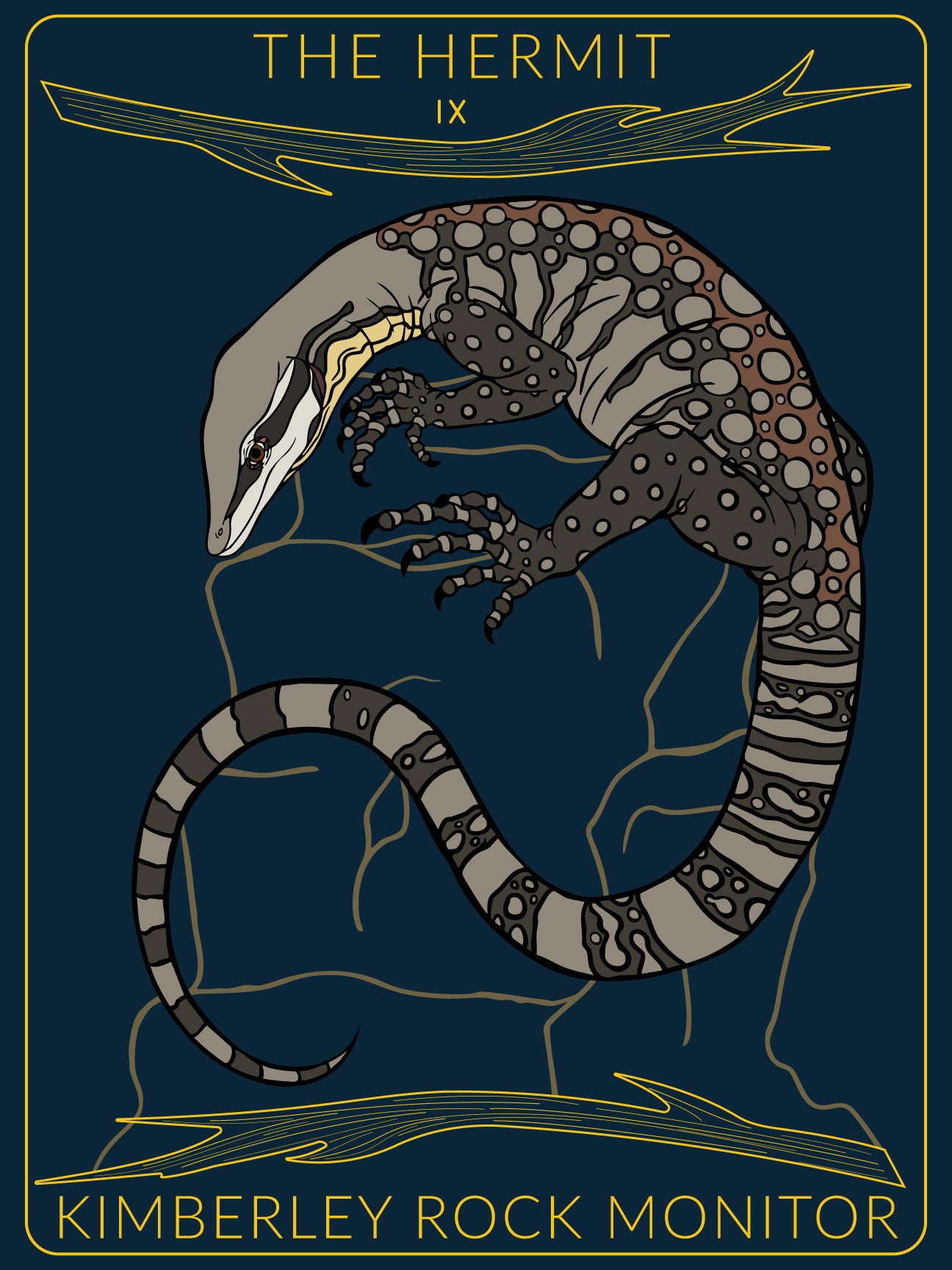 Monitor Lizard Tarot Card Pack (Major Arcana)