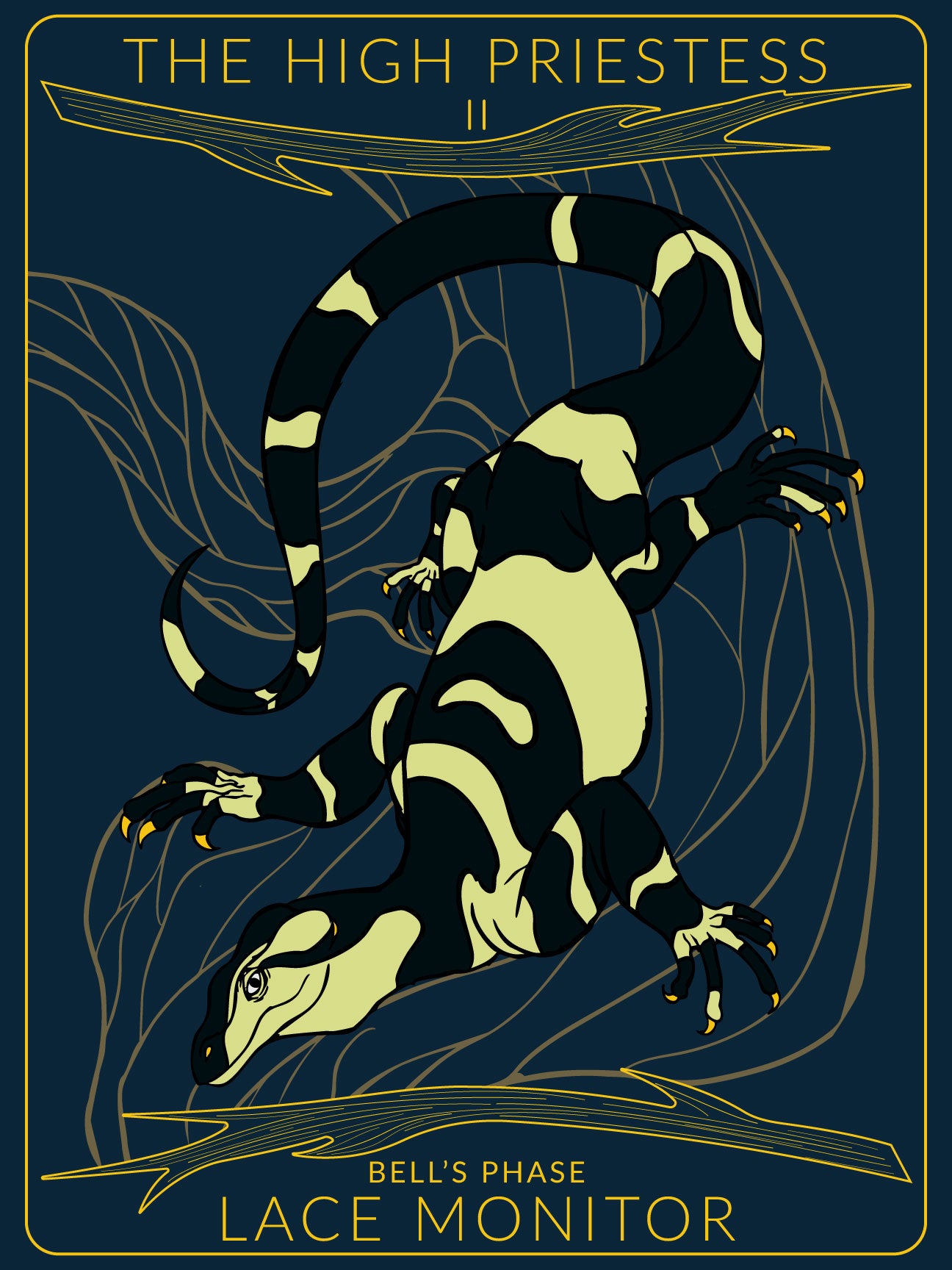 Lace Monitor Tarot Card