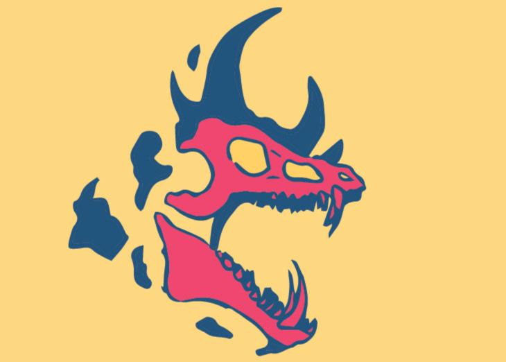 Inkwell Skull (Sticker)