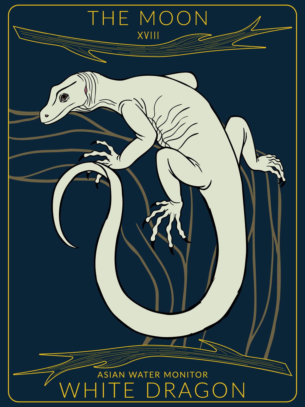 Black Dragon Tarot Card