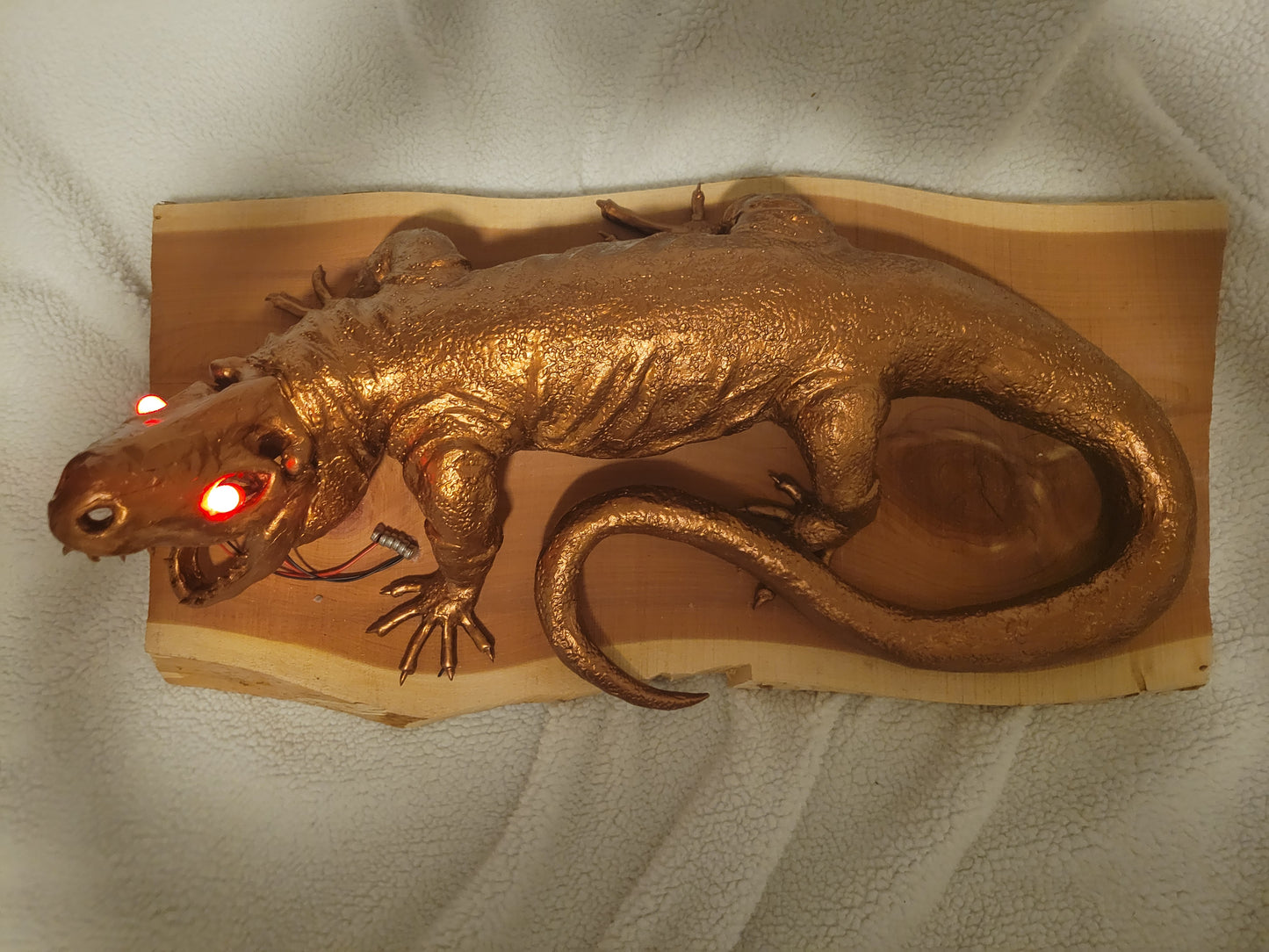 Brutus | Skull-Faced Tegu Sculpture