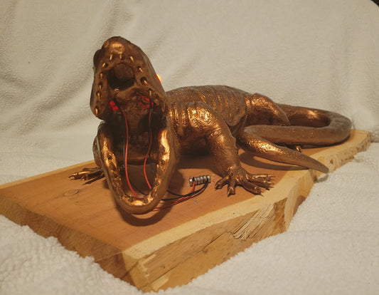 Brutus | Skull-Faced Tegu Sculpture