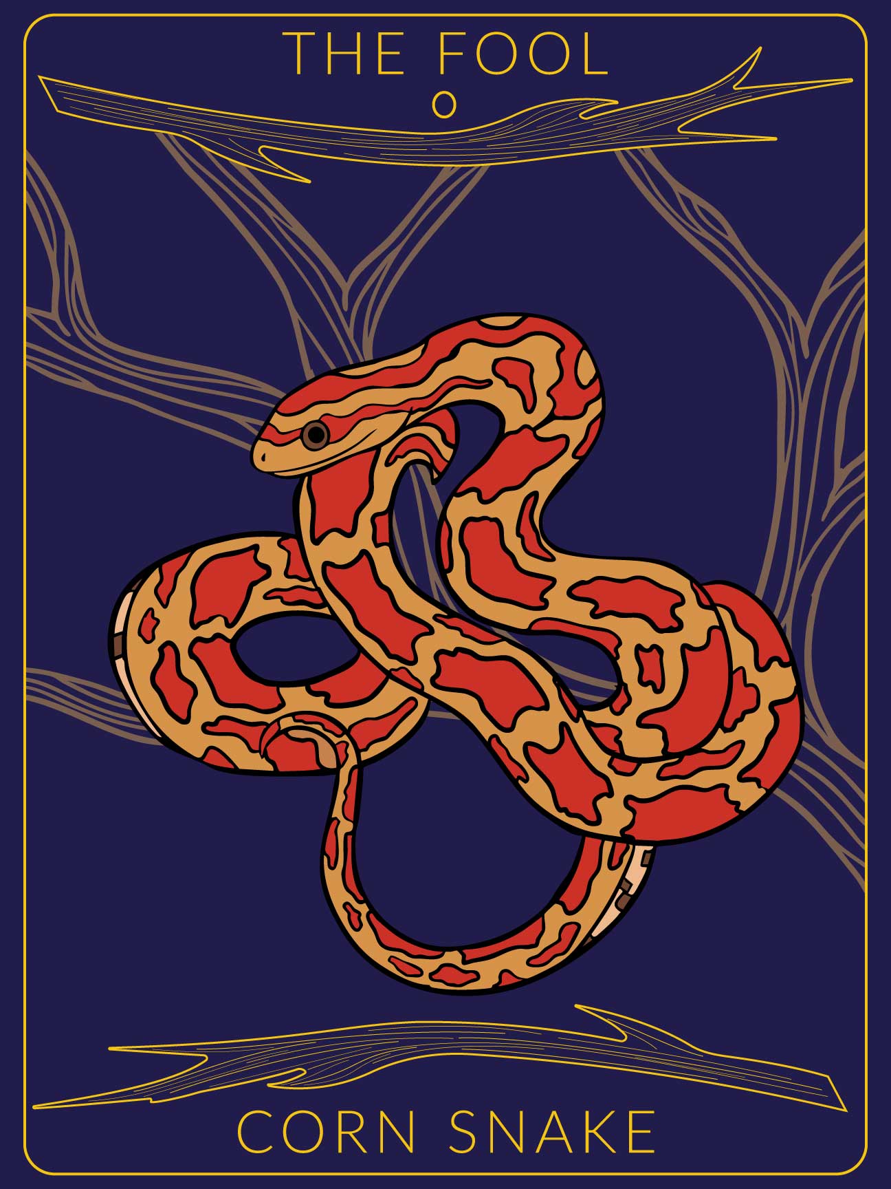 Corn Snake Tarot Card