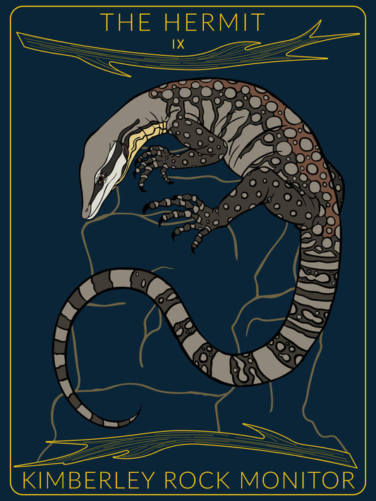 Kimberley Rock Monitor Tarot Card