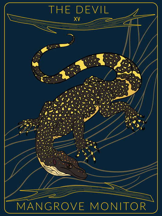 Mangrove Monitor Tarot Card