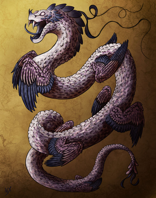 Niquelehui | Mayan Snake Print