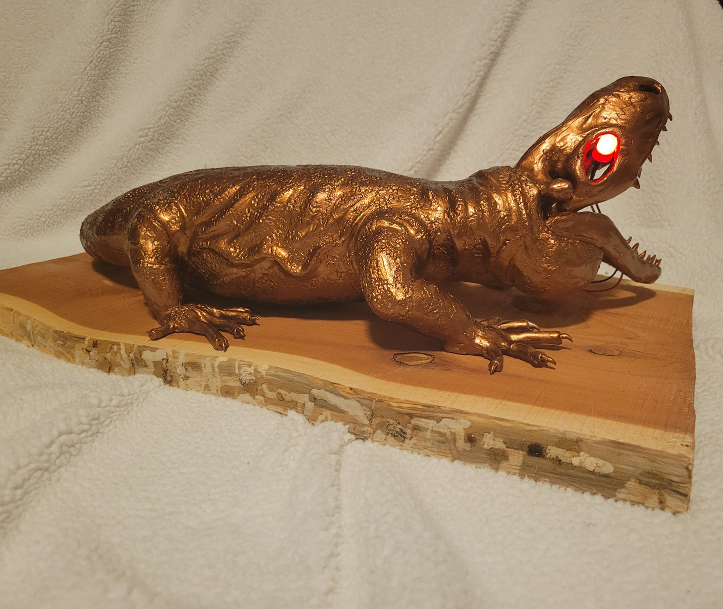 Brutus | Skull-Faced Tegu Sculpture